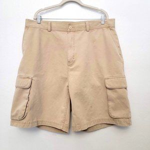Joseph Abboud Vintage Tan Cargo Shorts Size 40